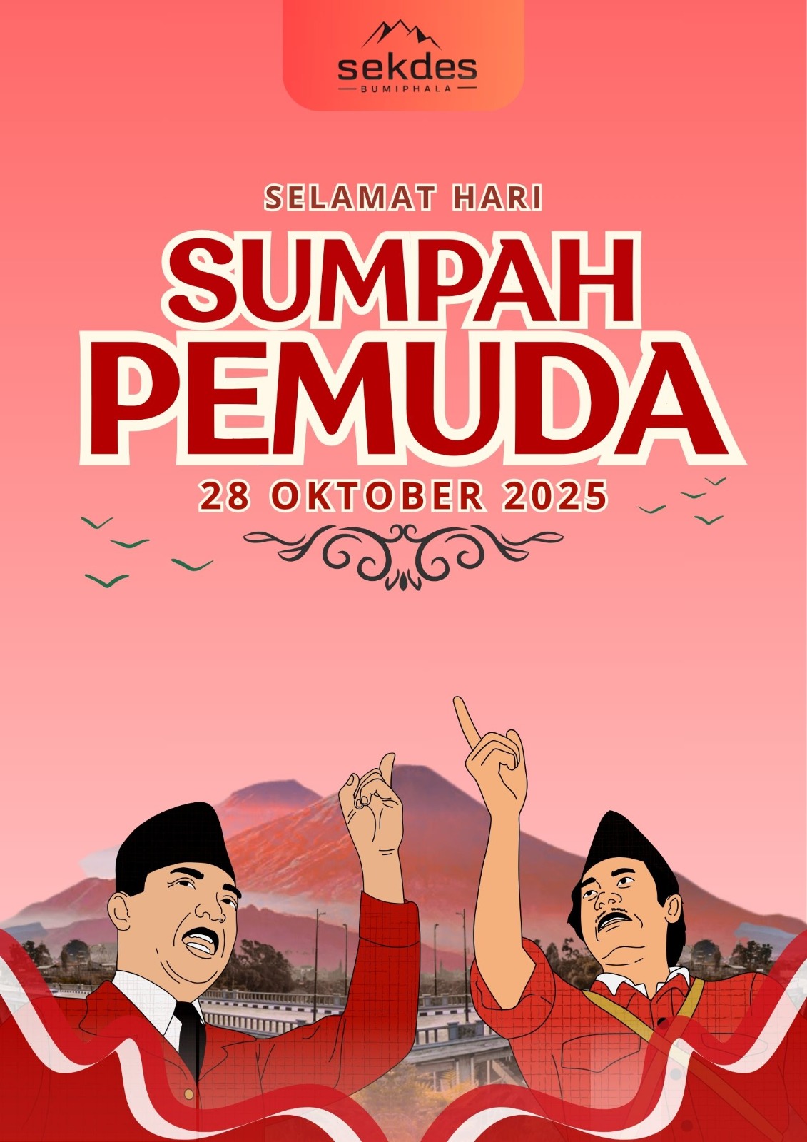 PEMUDA DESA BERSUMPAH   =  PERINGATAN HARI SUMPAH PEMUDA TAHUN 2025